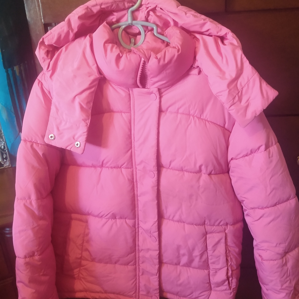 Pink Kids Puffer Jacket